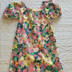 GAP Kids Floral Puff Sleeve Dress